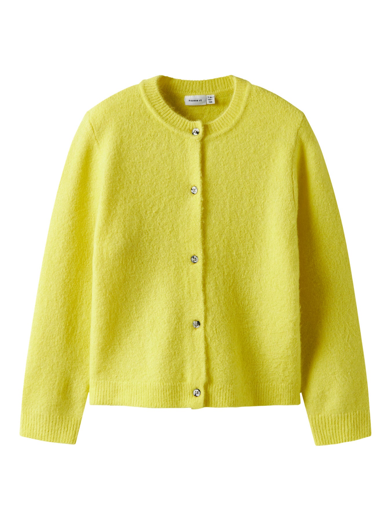 NAME IT Tika knit cardigan Grey Melange meisjes - vooraanzicht