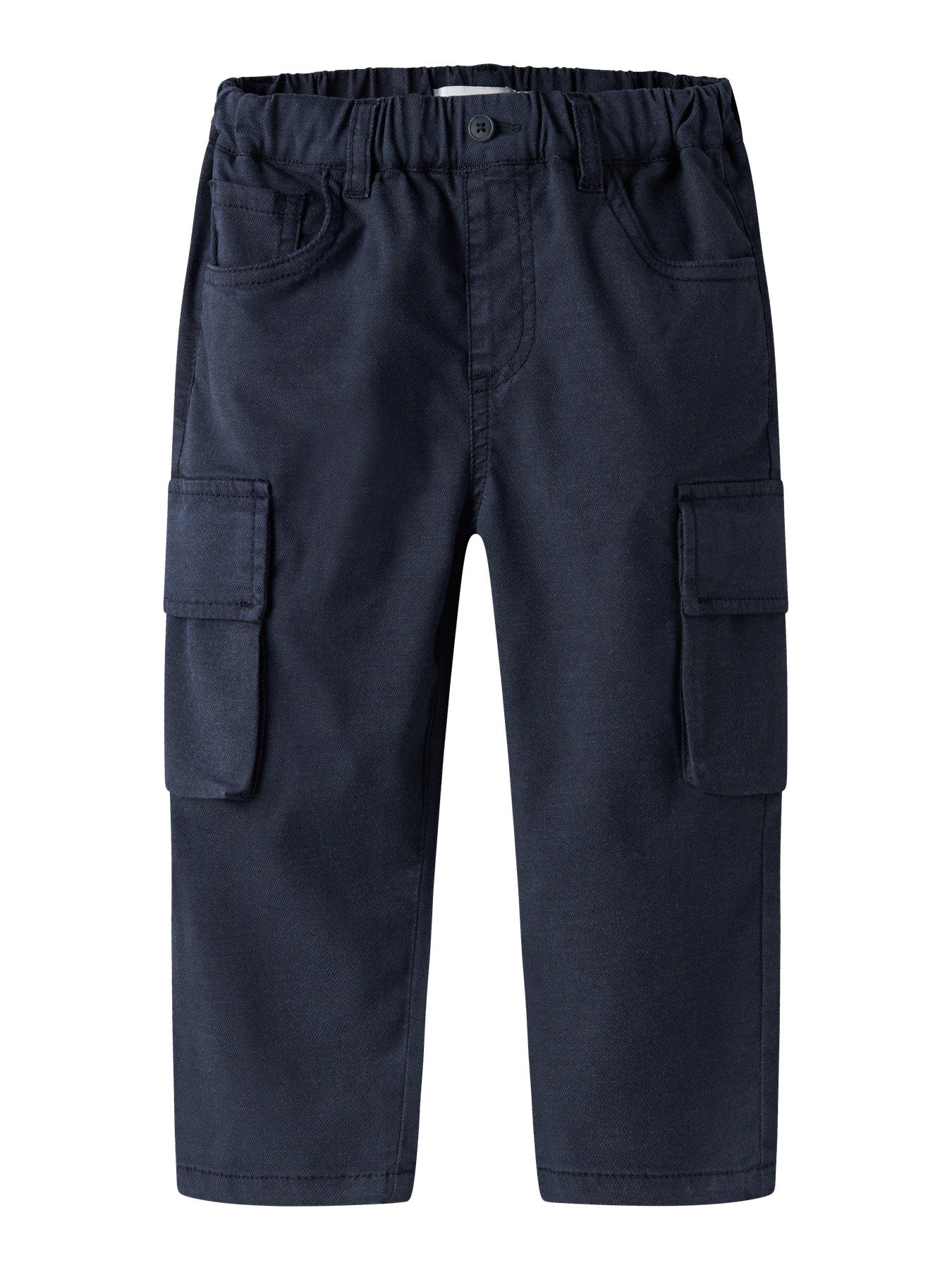 Navy cargo broek voor jongens van NAME IT met praktische zijzakken - voorkant