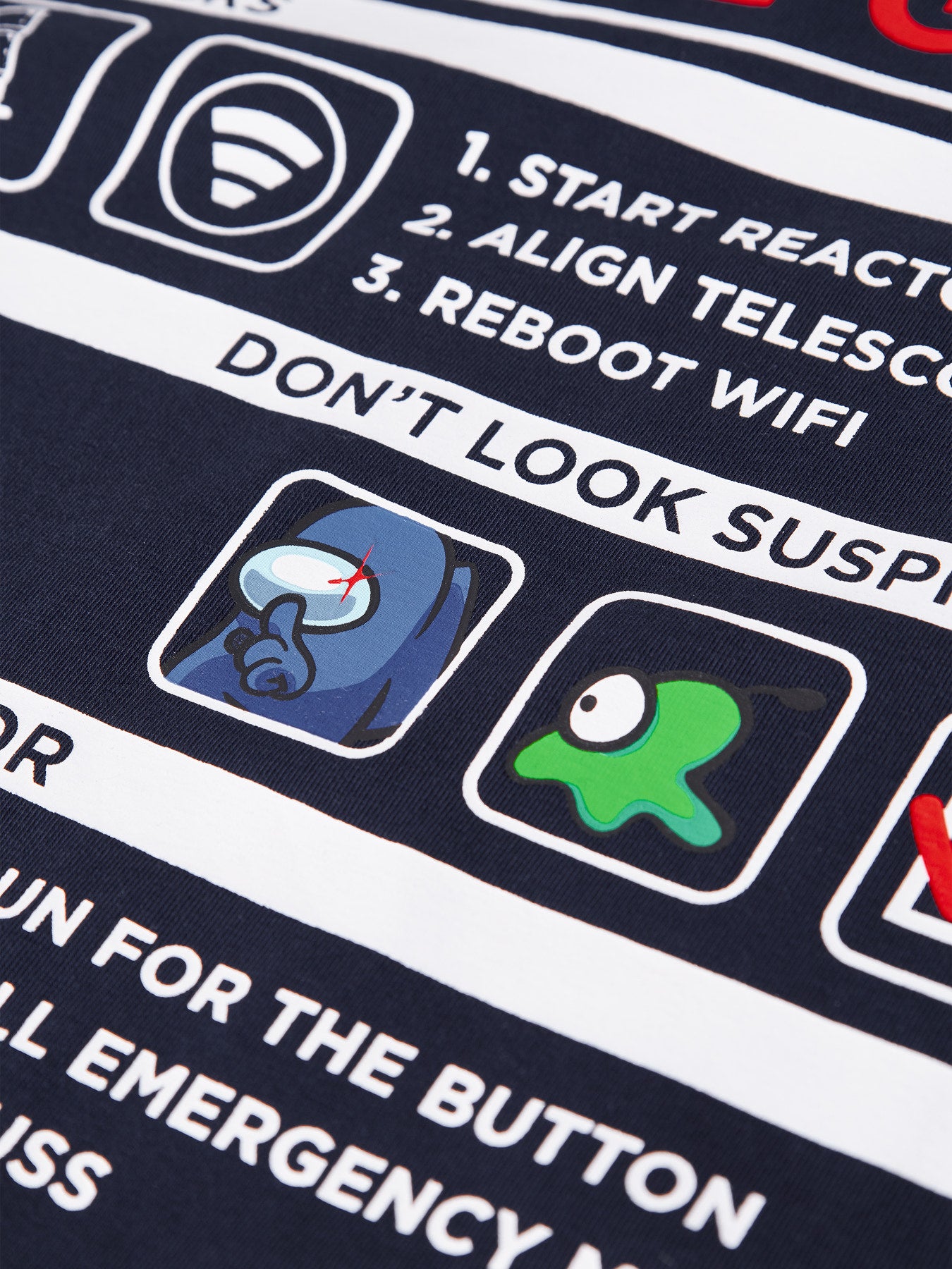 T-shirt Among Us Navy