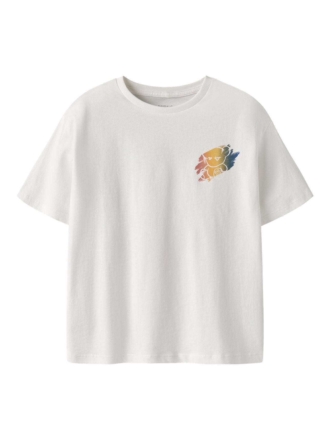NAME IT T-shirt BYNE Cloud Dancer - Jongens Wit Shirt - voorkant
