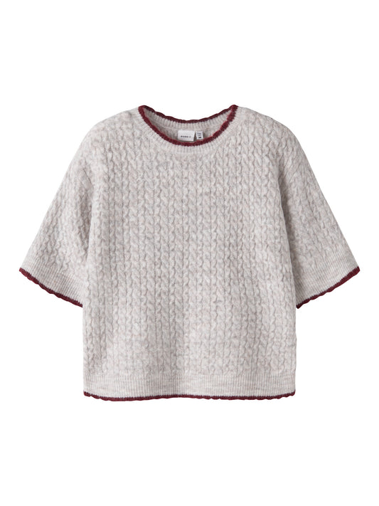 KNIT BLOUSE CLOUD DANCER