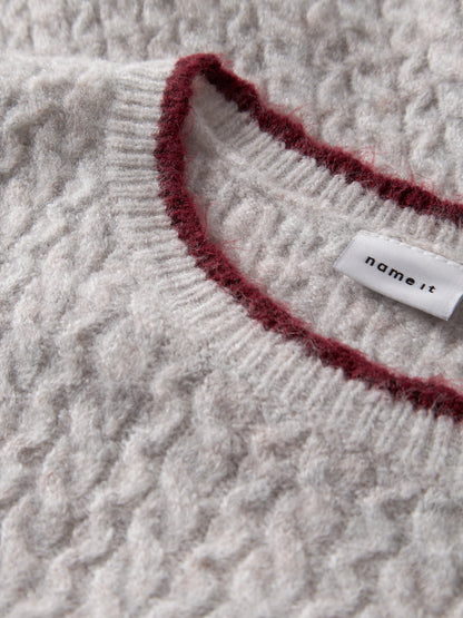 KNIT BLOUSE CLOUD DANCER