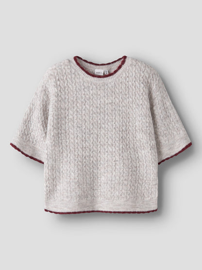 KNIT BLOUSE CLOUD DANCER