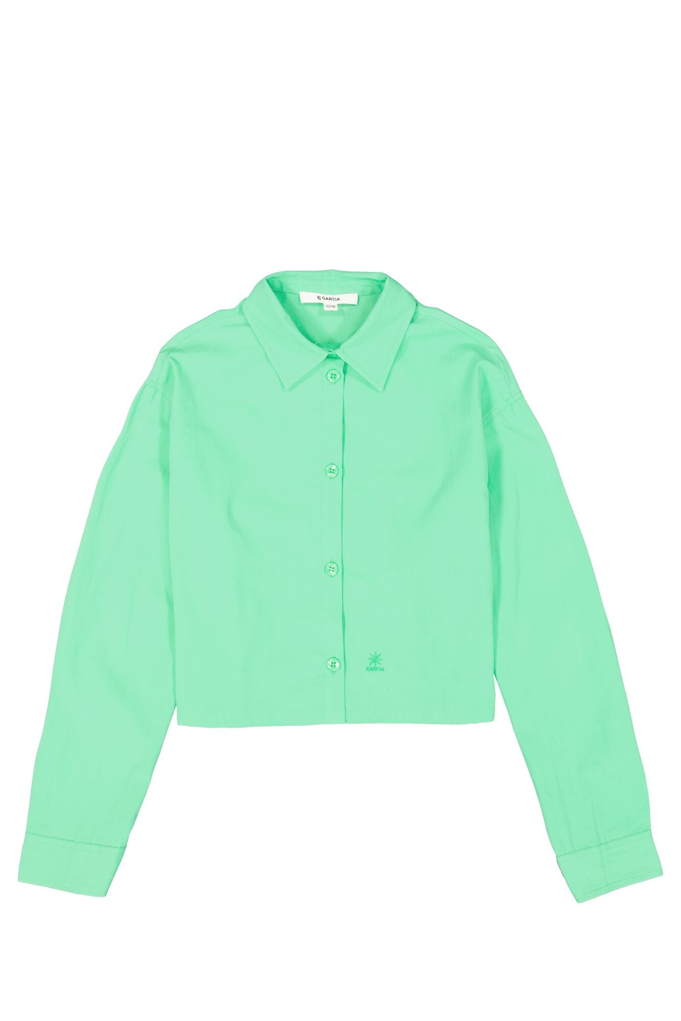 GROENE KORTE BLOUSE