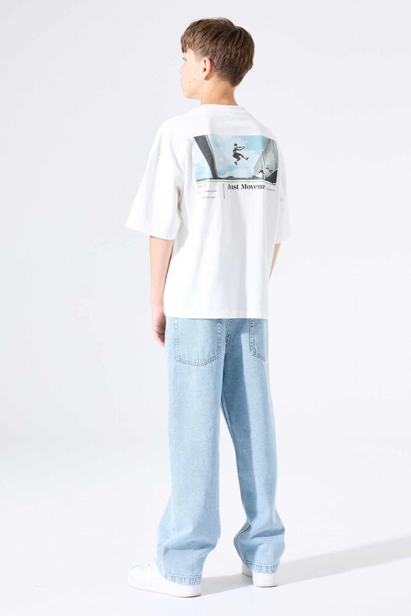Garcia 'Just Movement' t-shirt jongens - detail opdruk