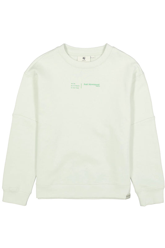 Garcia groene sweater voor jongens - vooraanzicht - lente/zomer collectie