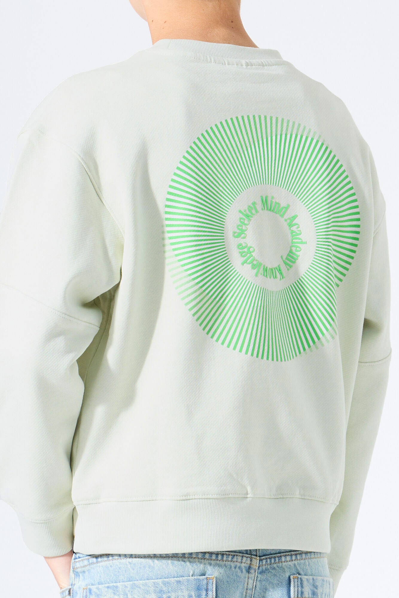 Garcia jongens trui groen - close-up materiaal - duurzame sweater