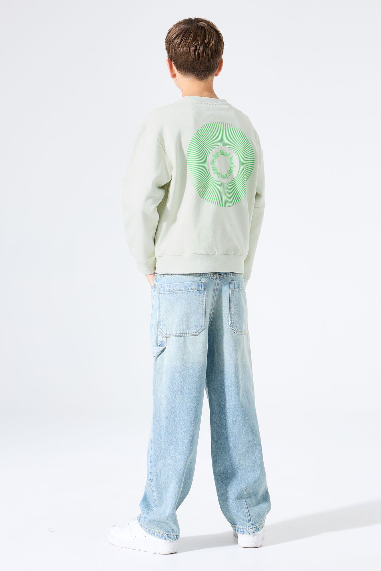 Groene Garcia jongens sweater - volledige look - lente/zomer 2026