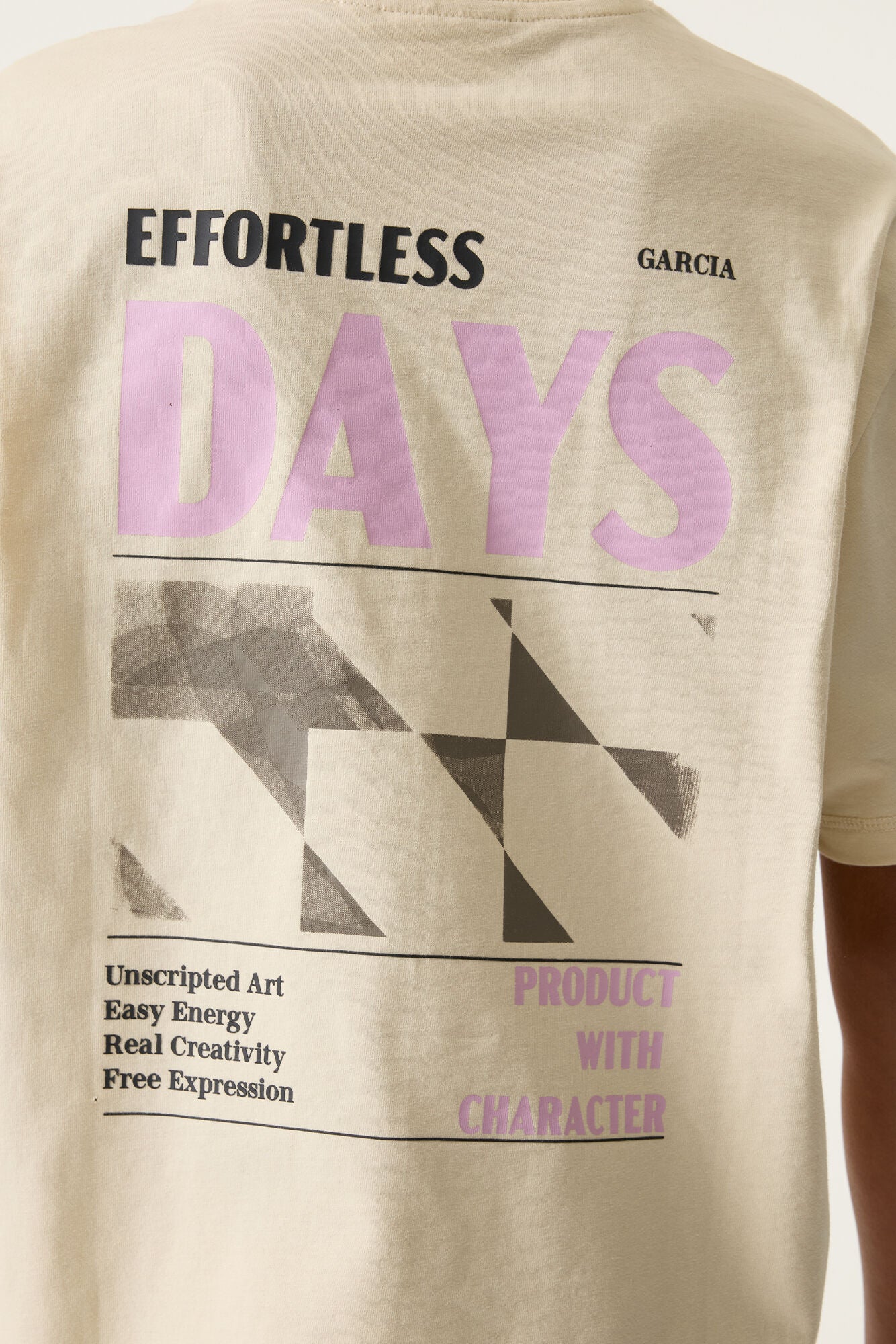 GARCIA jongens t-shirt Effortless Days sandstone - detail backprint