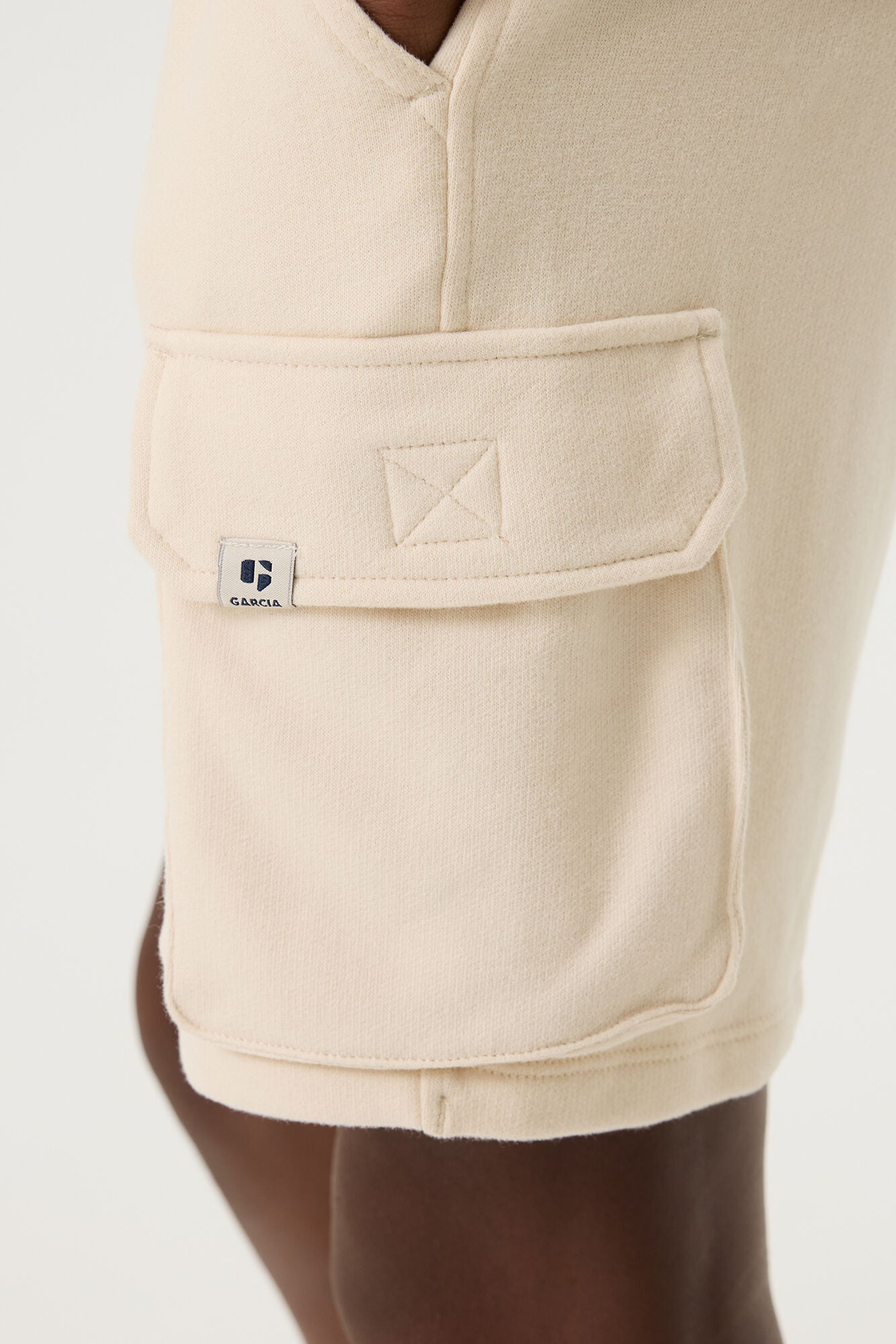 Garcia Jogger Short Sandstone - Jongens Tieners - detail zak links