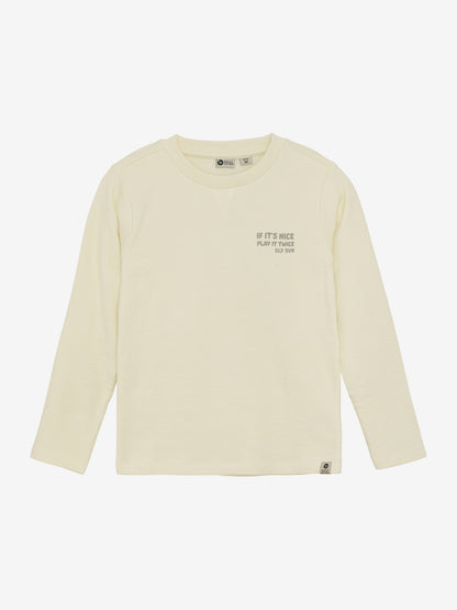 LONG SLEEVE CRÈME WITH BACKPRINT
