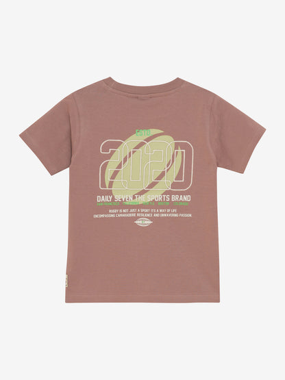 TSHIRT WITH BACKPRINT BURLWOOD
