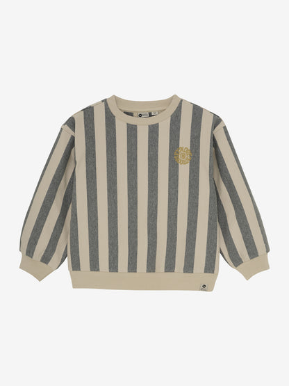 OVERSIZED SWEATER MET STREPEN