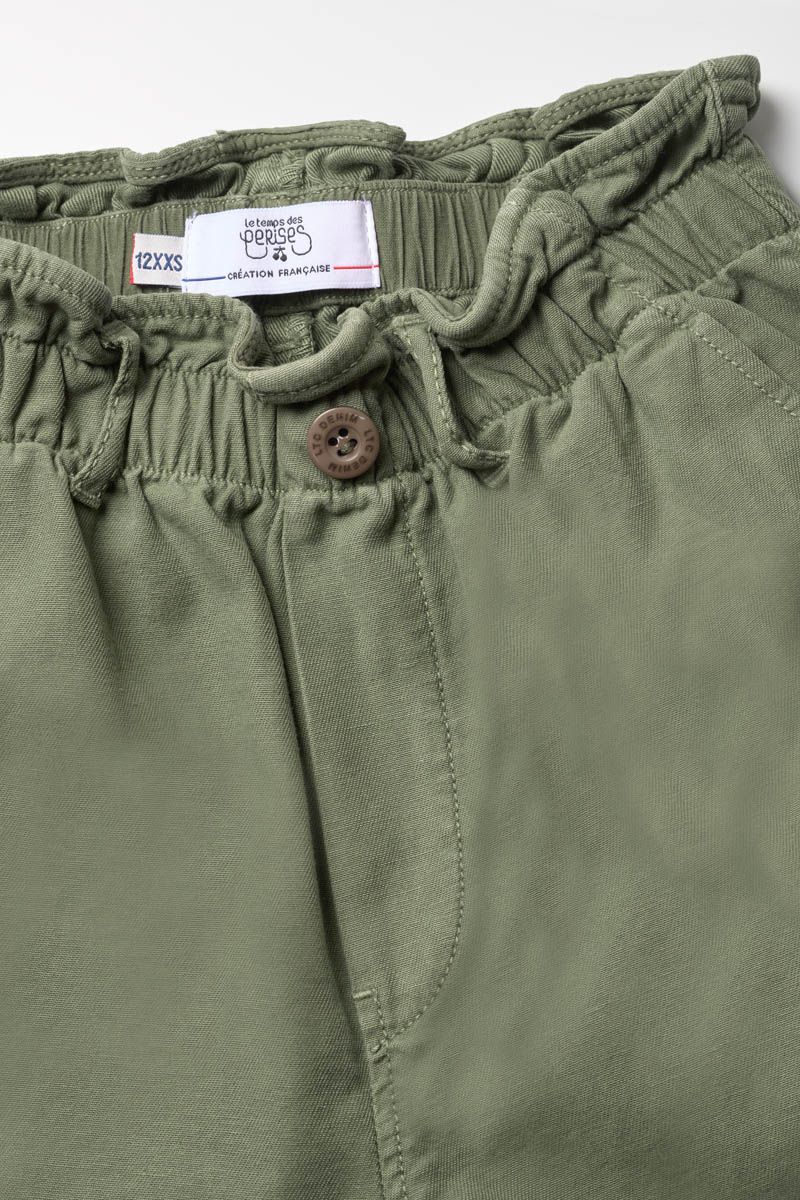 Le Temps des Cerises cargo broek khaki meisjes