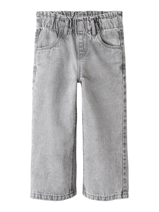 Wide fit grey denim