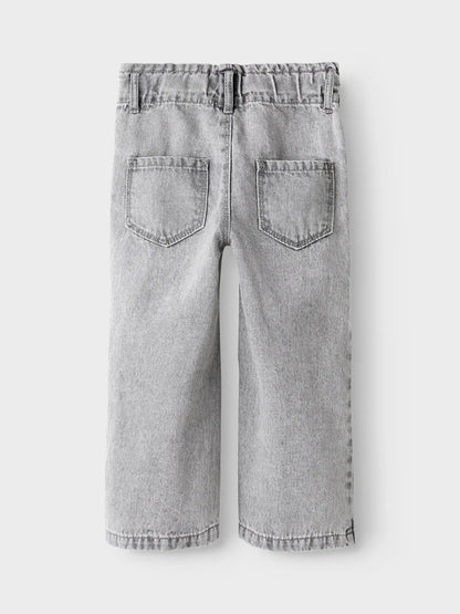Wide fit grey denim