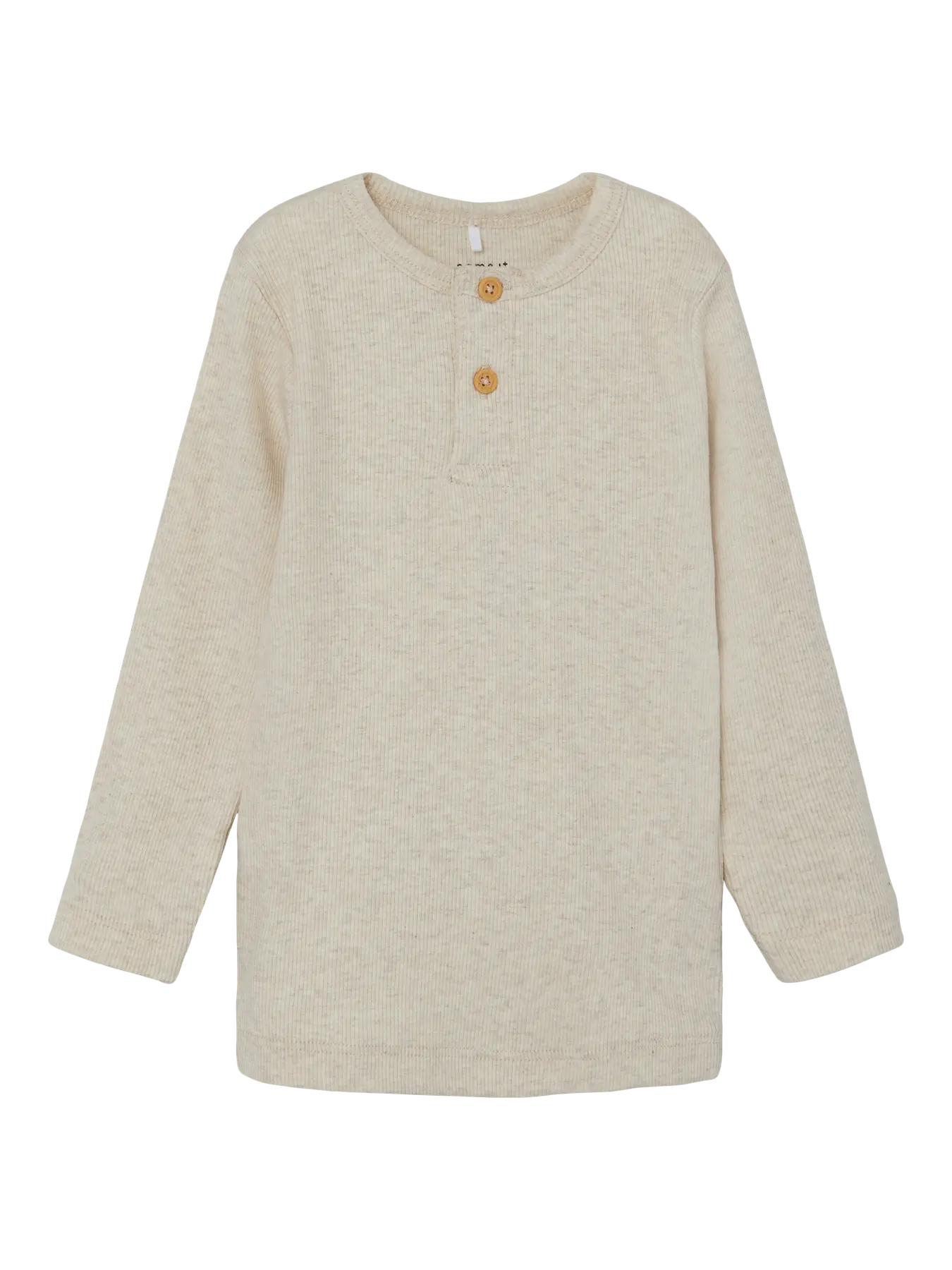 Longsleeve rib knoopjes