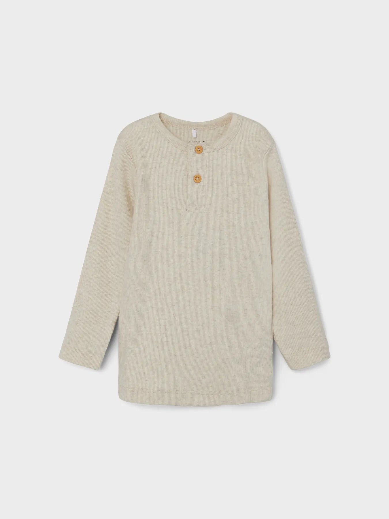 Longsleeve rib knoopjes