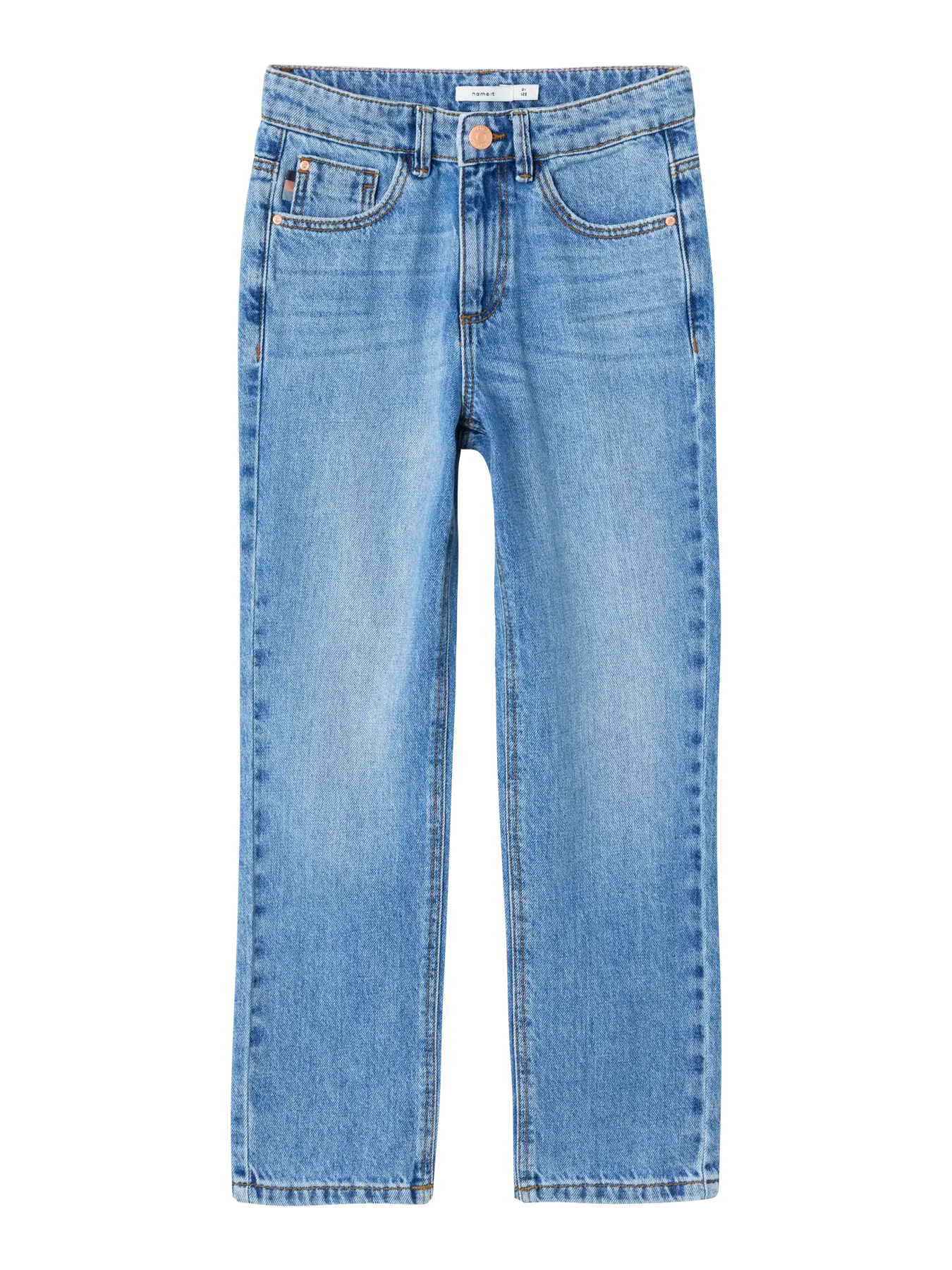 NAME IT jeans medium blue denim - productdetail en wassing