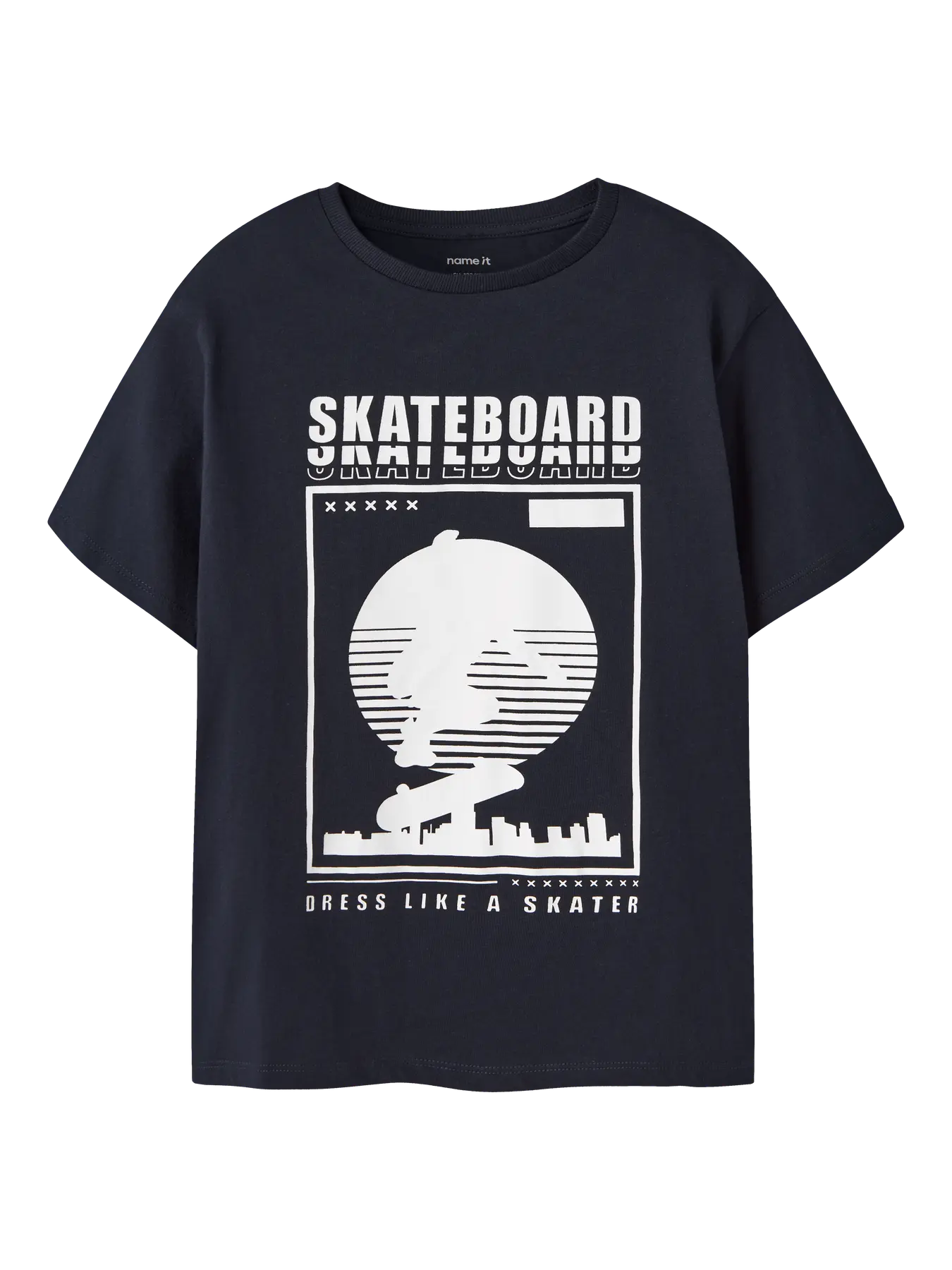 NAME IT skater t-shirt voor jongens - voorkant