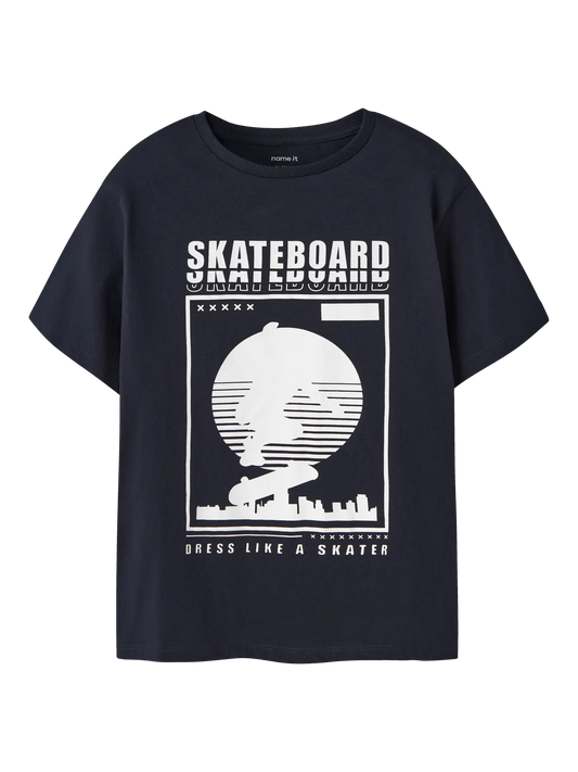 NAME IT skater t-shirt voor jongens - voorkant
