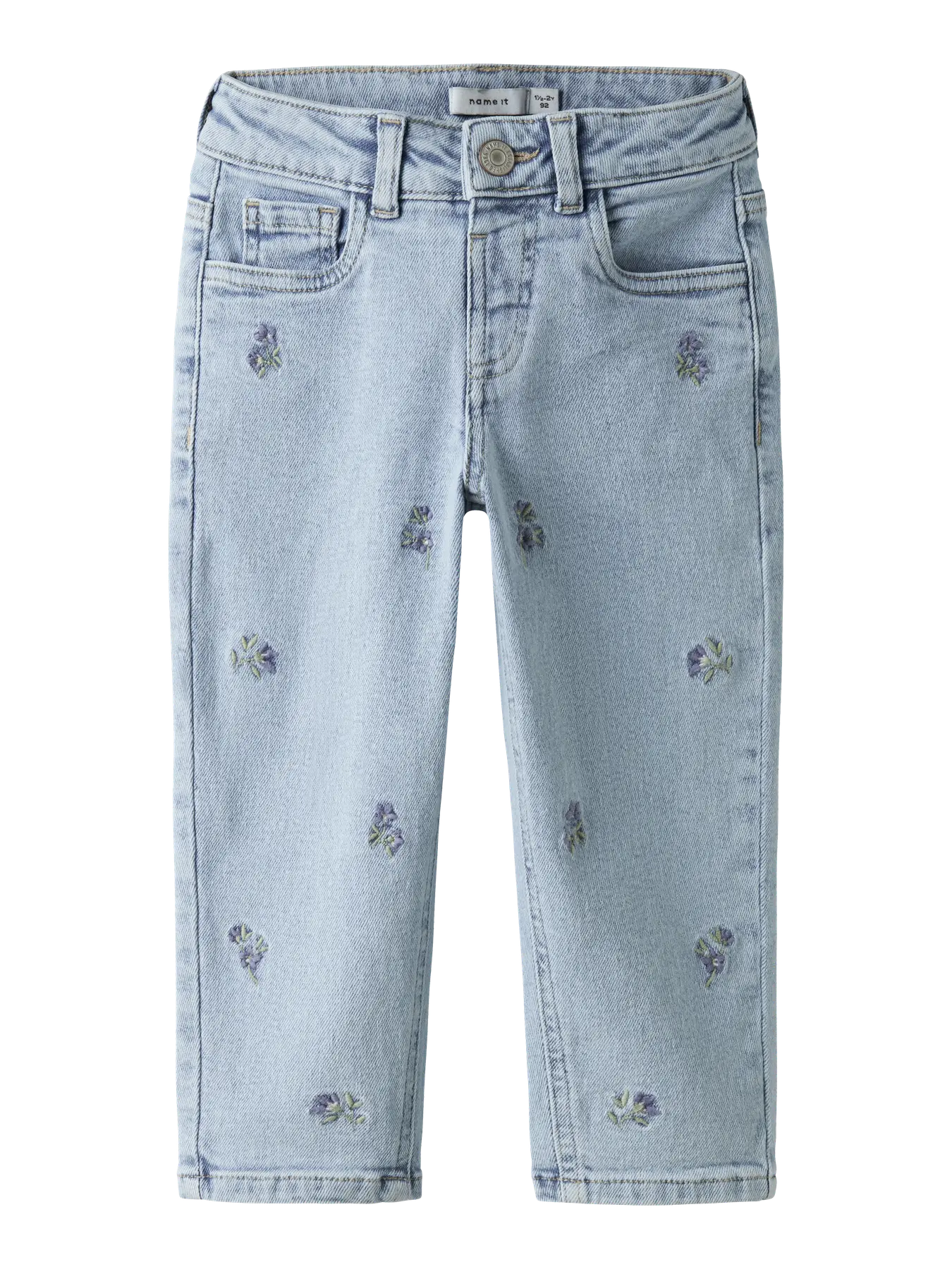 NAME IT Bella mom jeans met print voor meisjes - voorkant