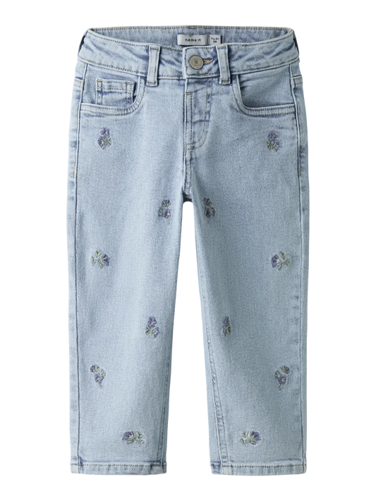 NAME IT Bella mom jeans met print voor meisjes - voorkant
