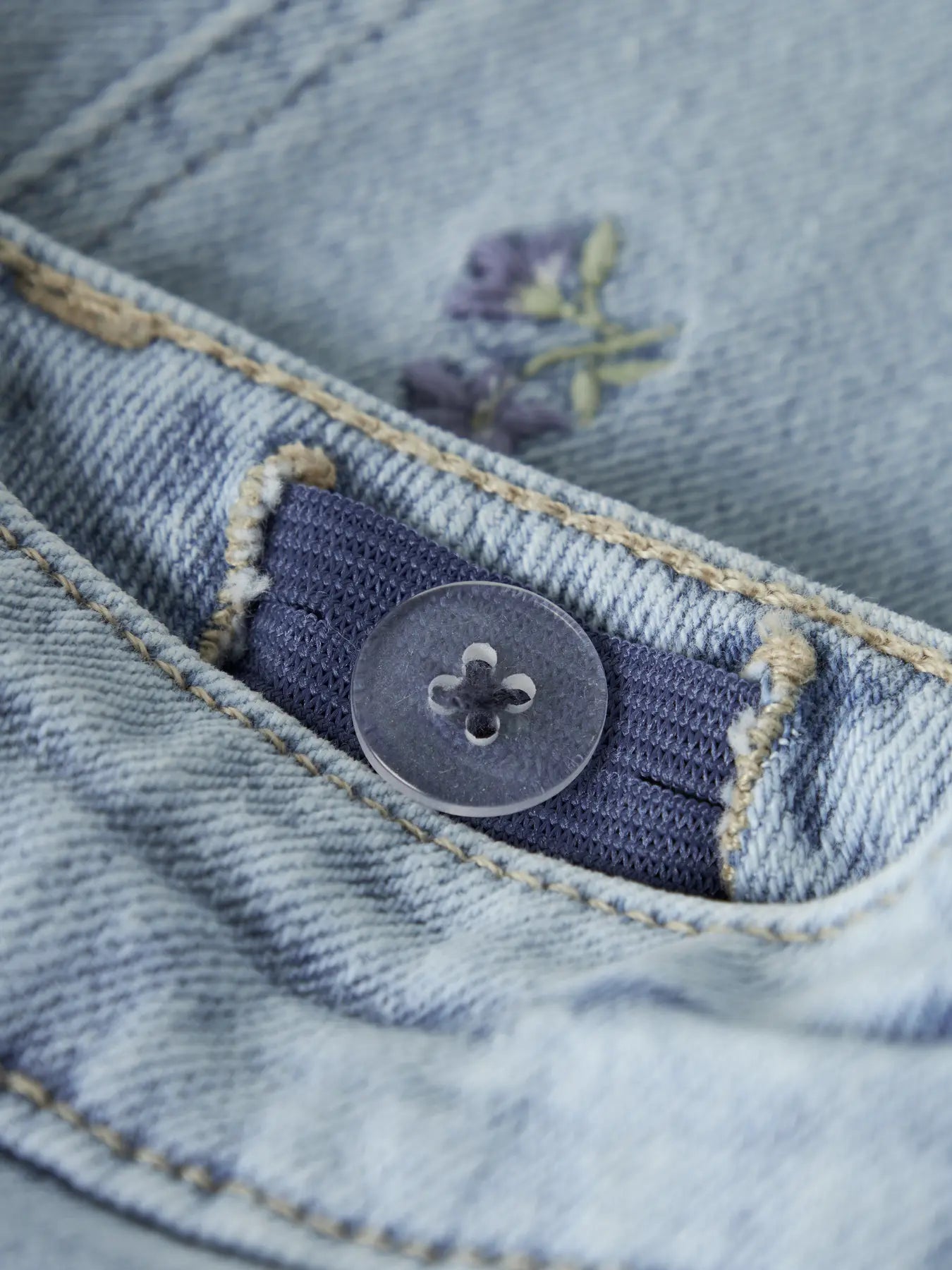 NAME IT Bella mom jeans met print - close-up printdetail