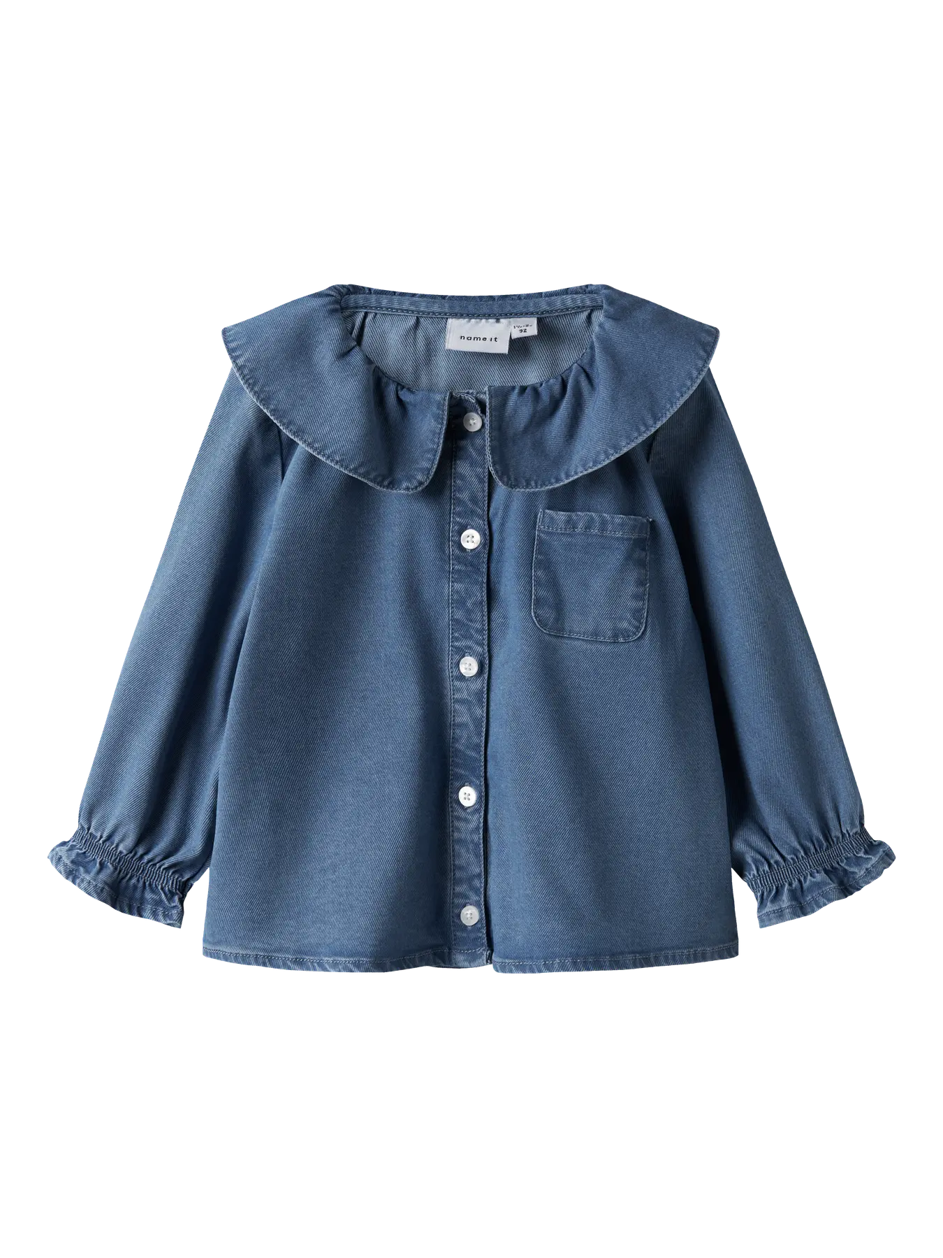 NAME IT Sophy denim shirt voor meisjes - voorkant
