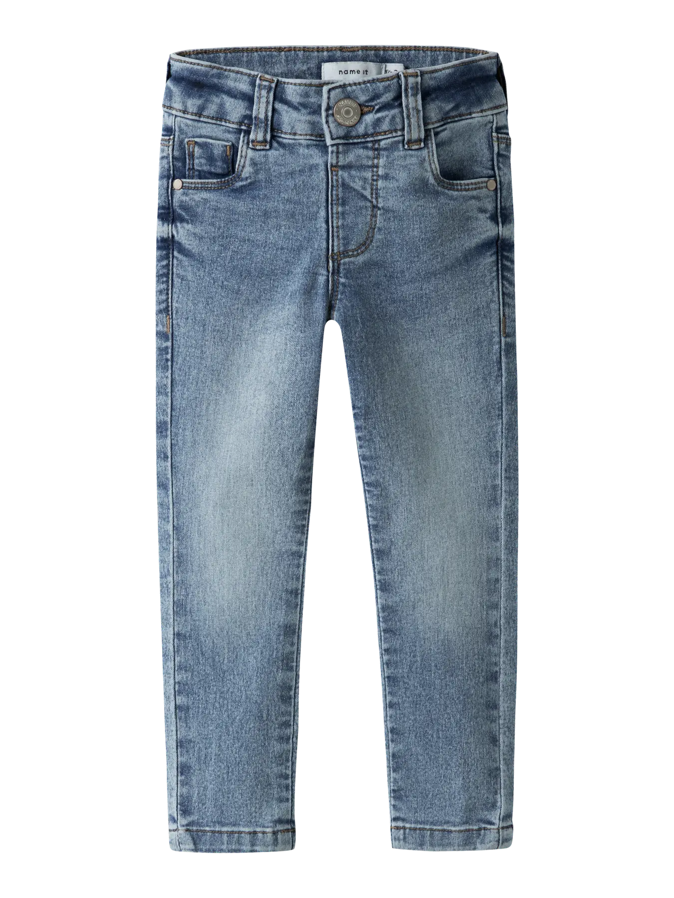 NAME IT Polly skinny jeans medium blue denim voor meisjes - voorkant