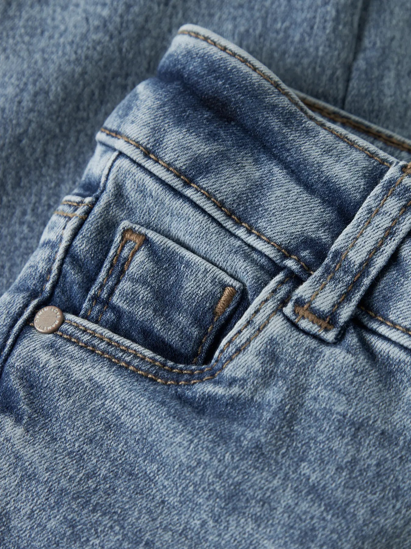 NAME IT Polly skinny jeans meisjes - zijkant met skinny fit pasvorm
