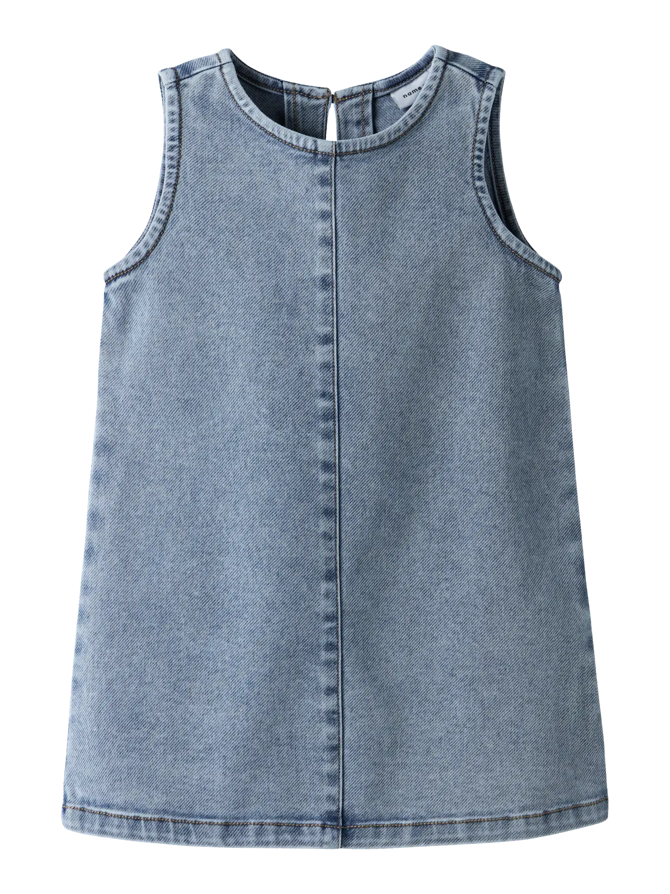 NAME IT denim jurk voor mini meisjes - voorkant