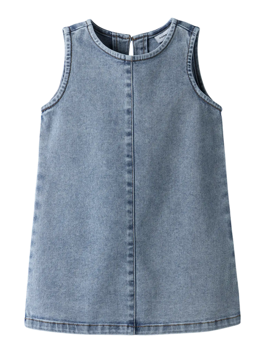 NAME IT denim jurk voor mini meisjes - voorkant