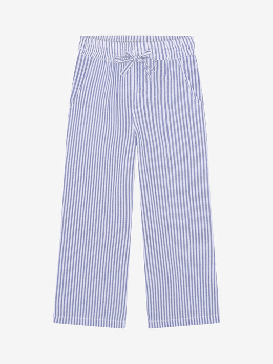 Daily7 gestreepte broek voor meisjes met strik - voorkant