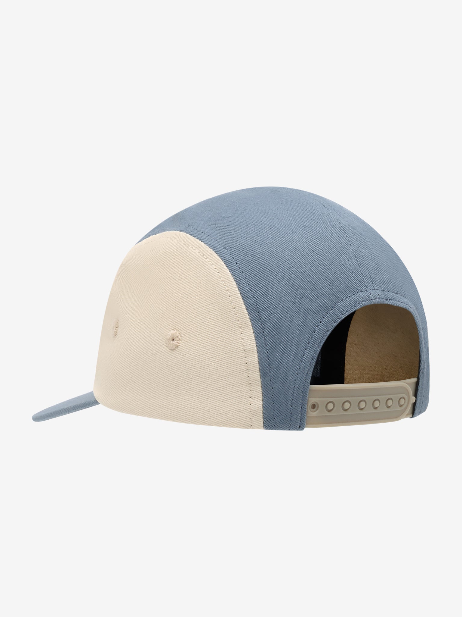 Daily7 kinderpet blauw - bovenaanzicht met klep en structuur