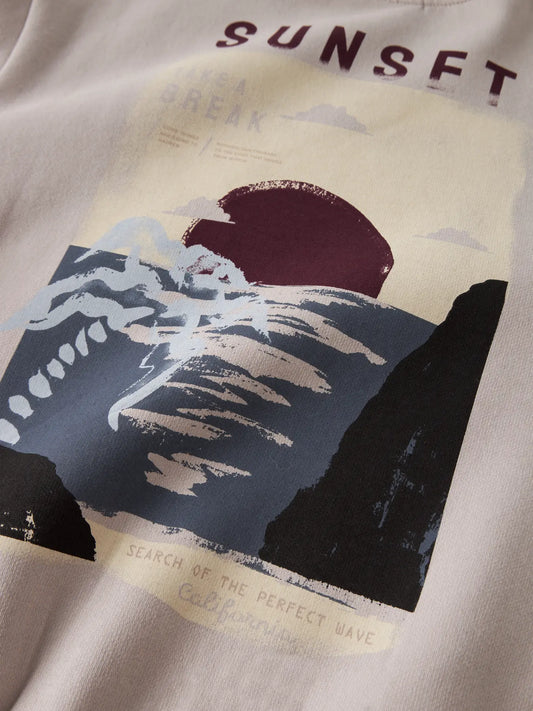 NAME IT Sweater Sunset jongens detail - backprint design beige trui