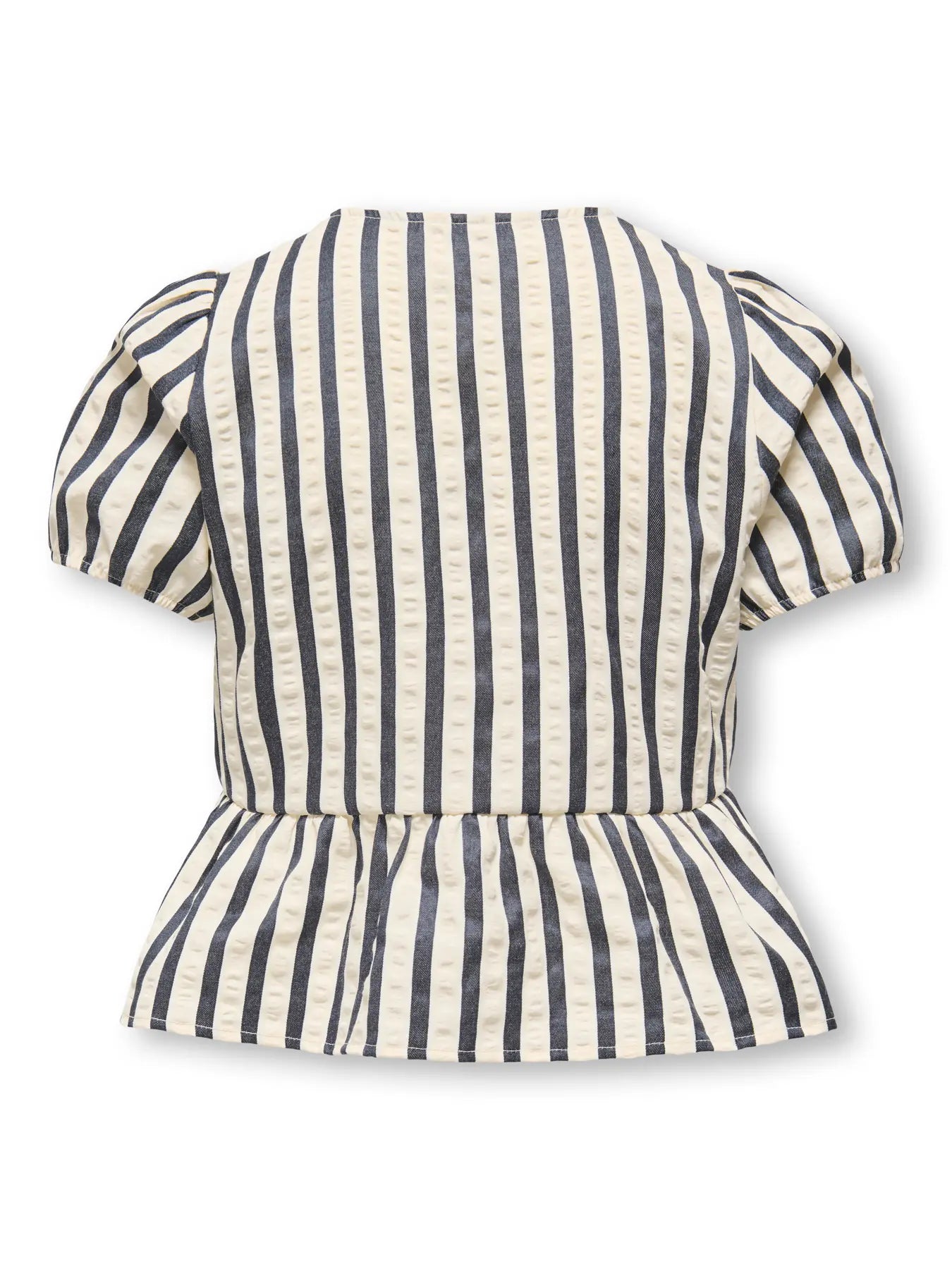 ONLY tienerblouse met strepen - achterkant en pasvorm