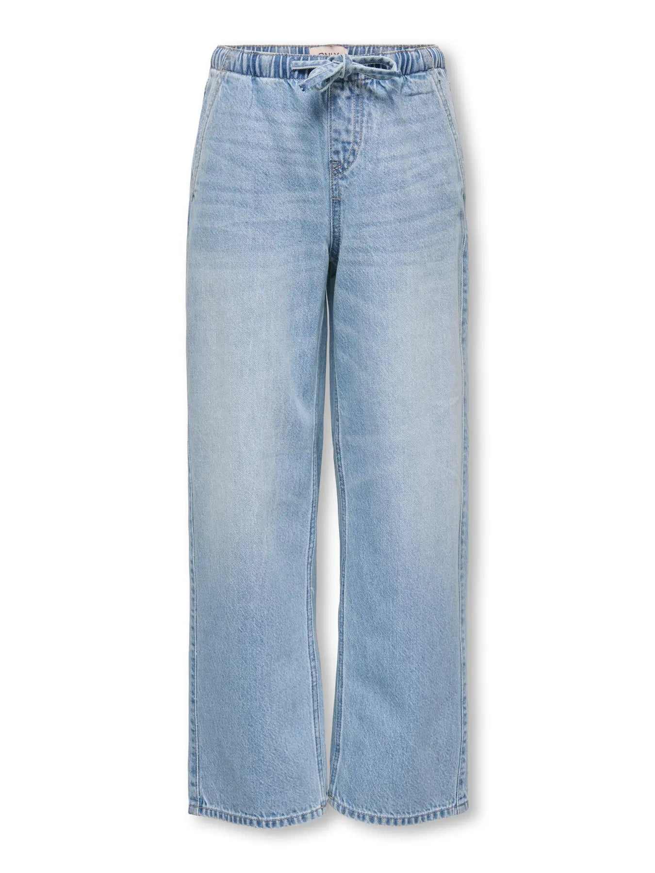 ONLY pull-up denim broek voor meisjes - voorkant blauw jeans tieners