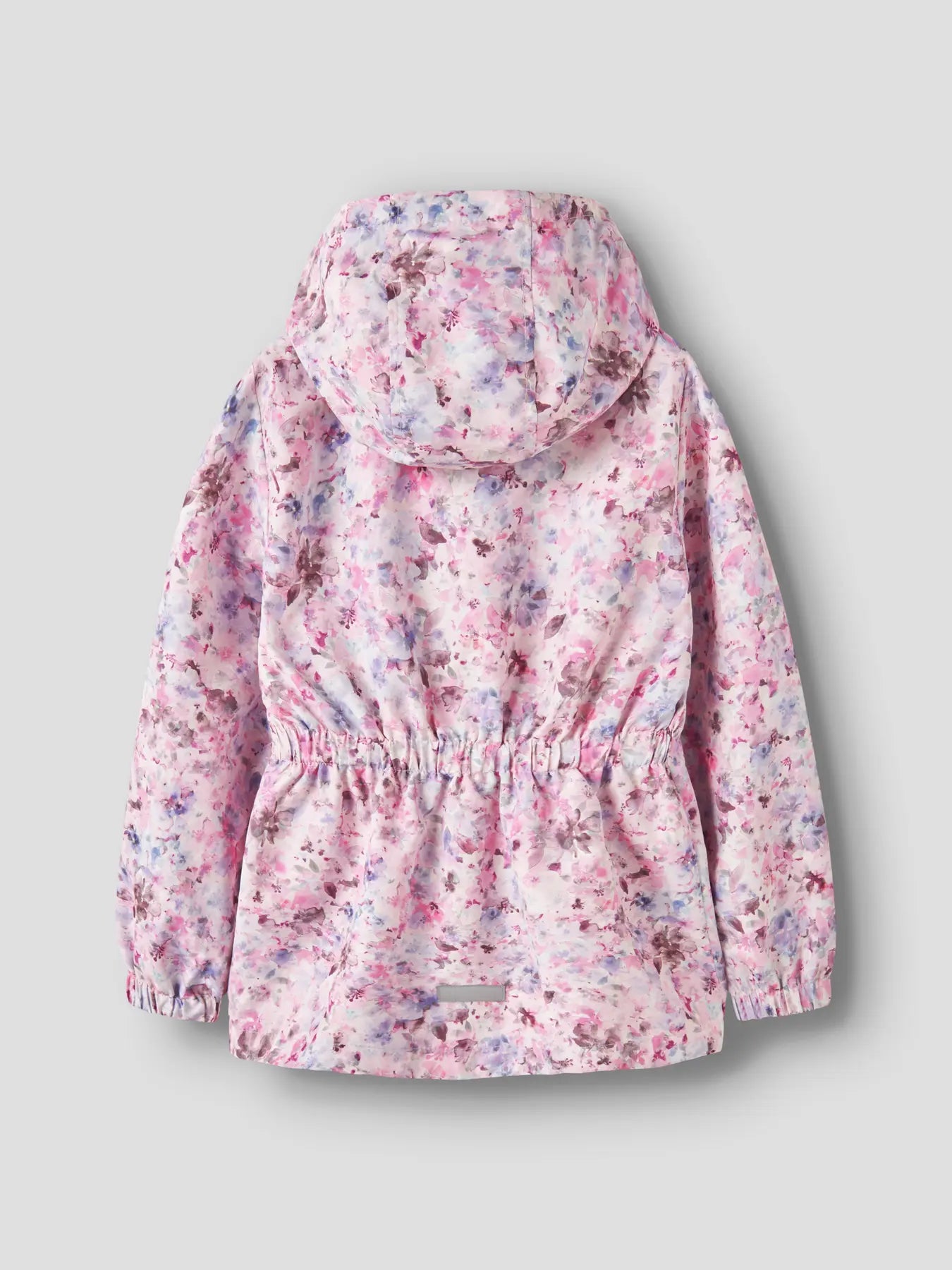 NAME IT meisjes regenjas - achterkant met kleurrijk printdesign