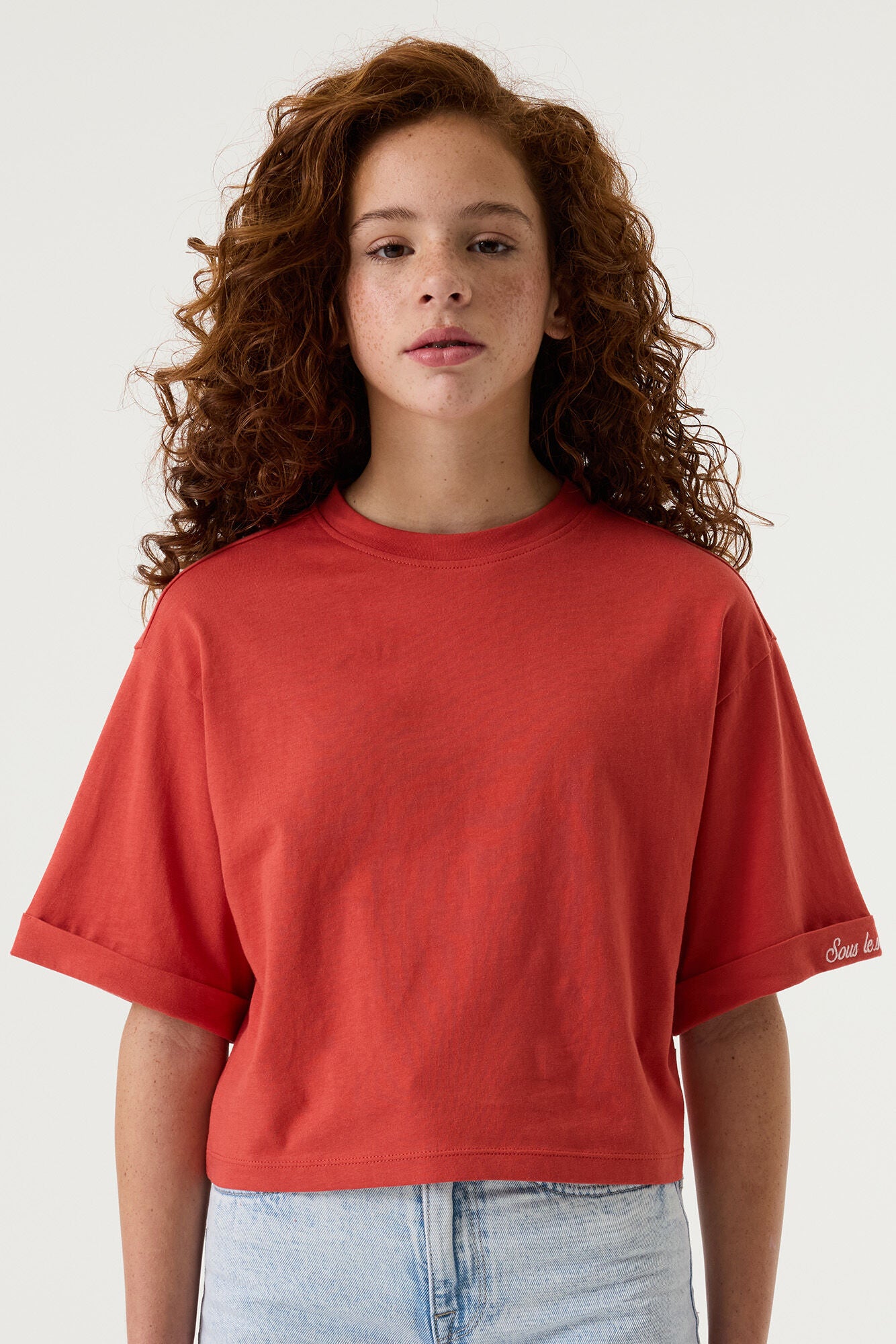 Rood GARCIA meisjes t-shirt baked apple detail opname