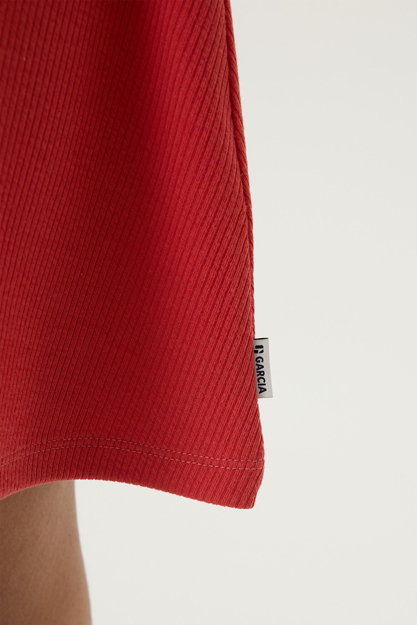 GARCIA jurk meisjes Baked Apple roestbruin - detail stof