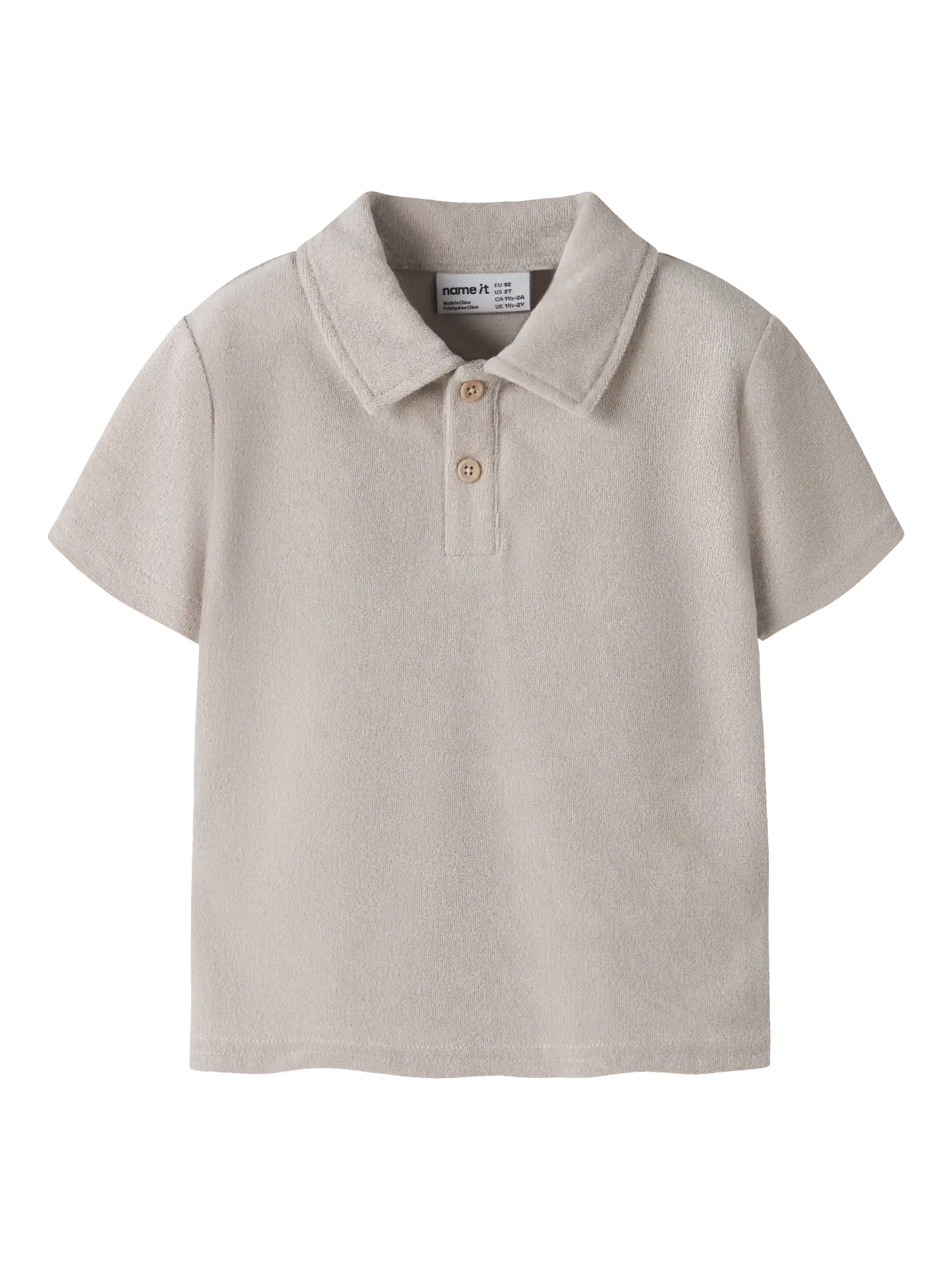 NAME IT Terry Polo Chateau Gray - voorkant