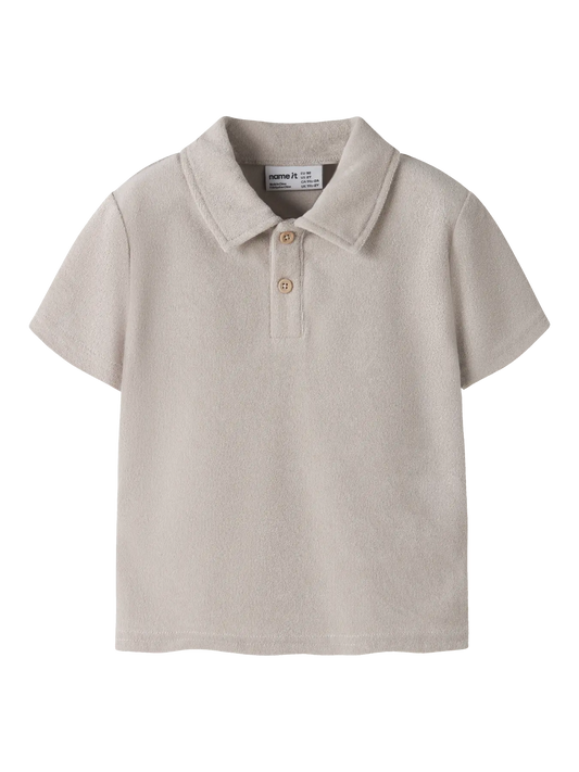 NAME IT Terry Polo Chateau Gray - voorkant