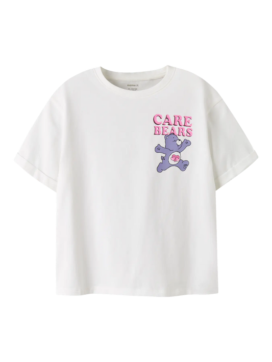 NAME IT Care Bears T-shirt Wit - voorkant