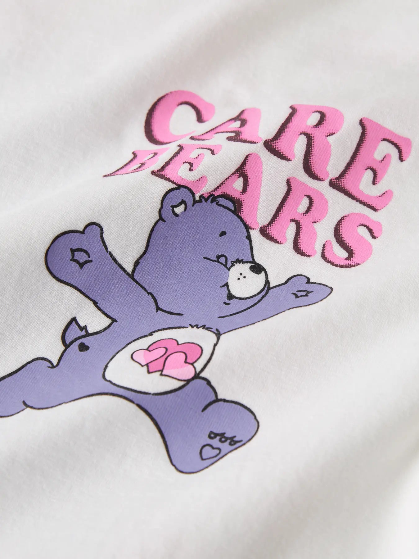 NAME IT Care Bears T-shirt Wit - detail print en stof