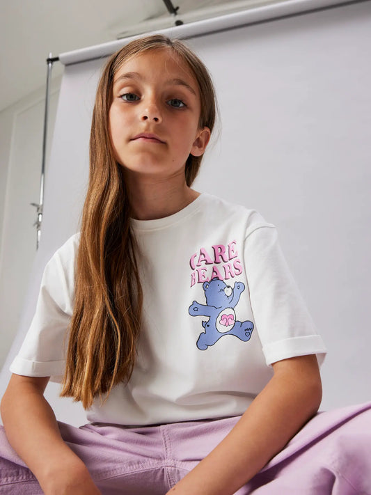 NAME IT Care Bears T-shirt Wit - styling voorkant