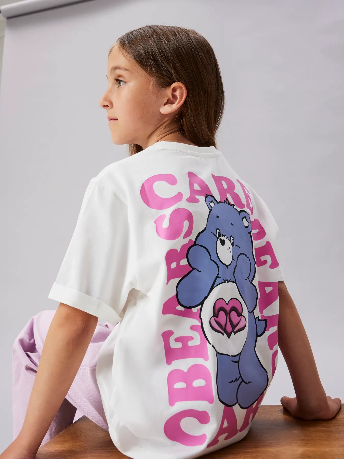 NAME IT Care Bears T-shirt Wit - styling achterkant