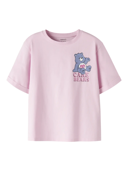 NAME IT Care Bears T-shirt Roze - voorkant