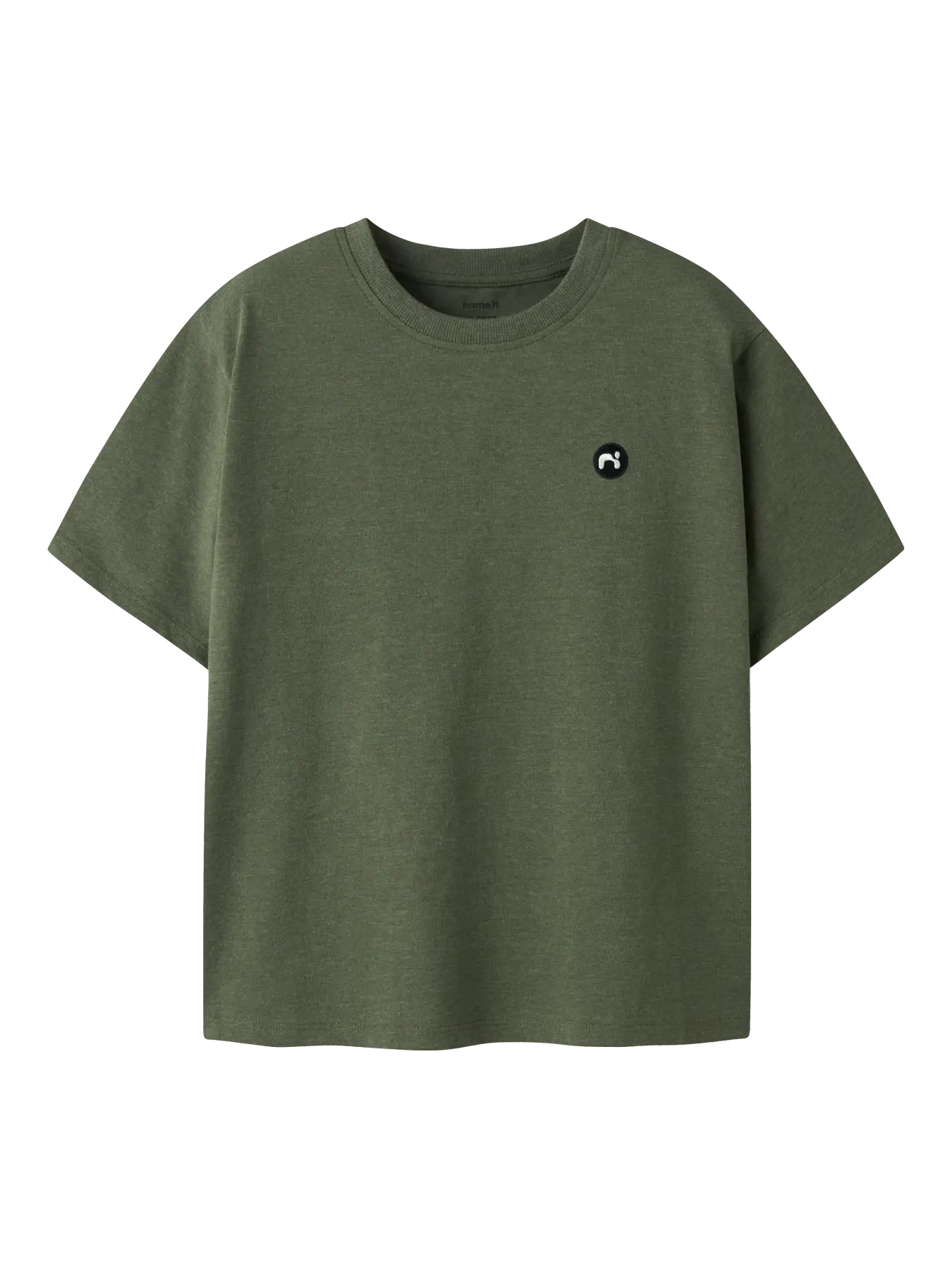 NAME IT Kaki T-shirt voor Jongens - Comfortabel Katoenen Shirt - voorkant