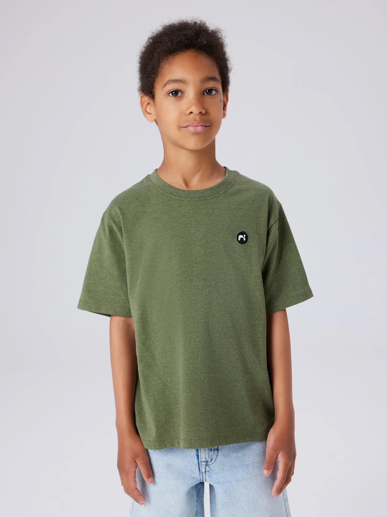NAME IT Kaki T-shirt voor Jongens - Comfortabel Katoenen Shirt - styling